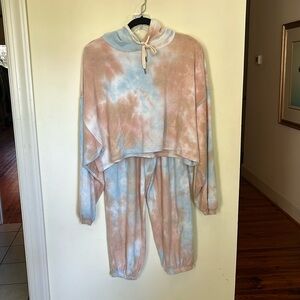 Urban outfitters tie-dye matching sweat set